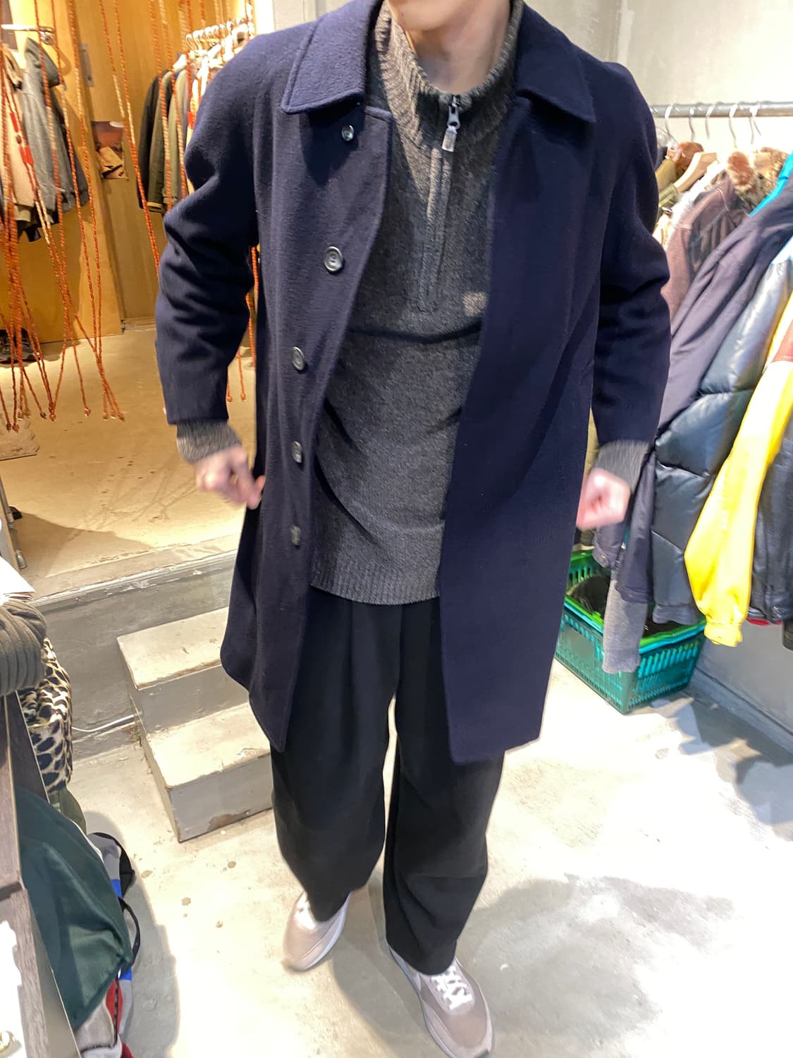 캐시미어 큐프라 울100 코트 상품이미지2