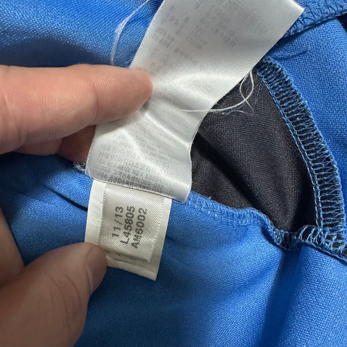 (100) 아디다스 삼선 하늘색 트랙탑 져지 상품이미지3