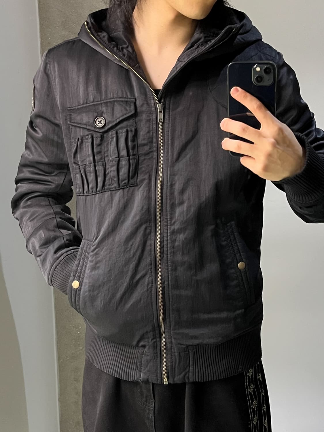 디젤 밀 포켓 나일론 후드 자켓 상품이미지3