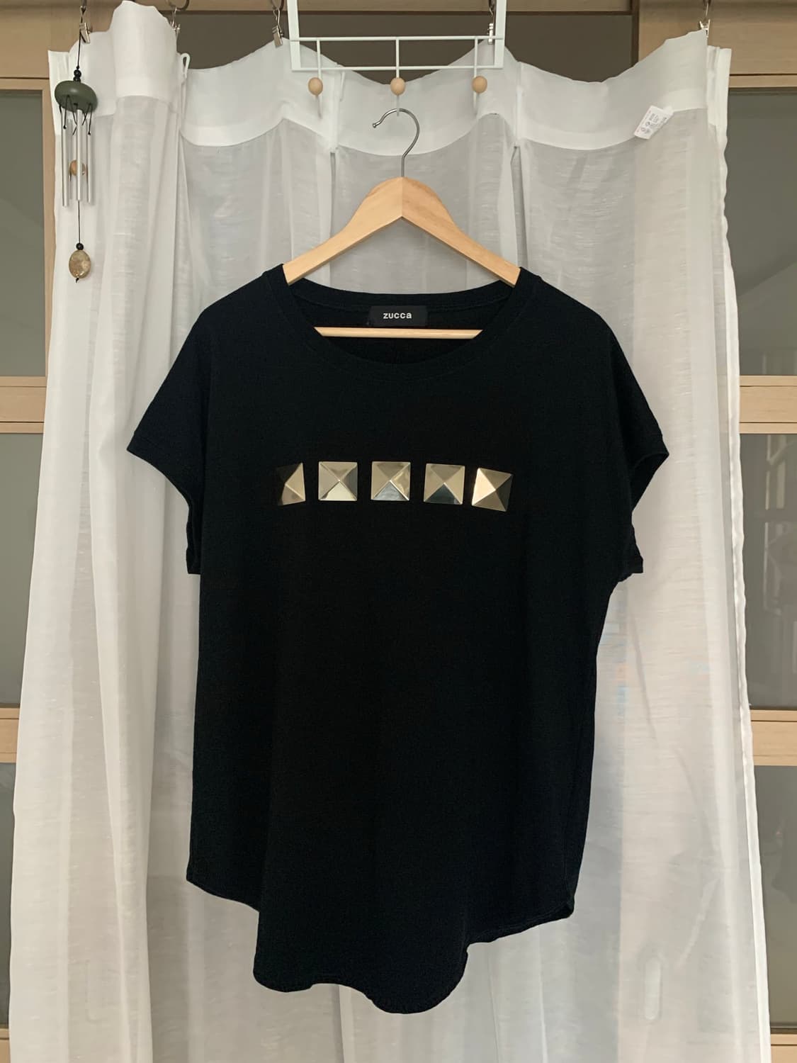 Zucca Metallic Square Studded T-Shirt 상품이미지5
