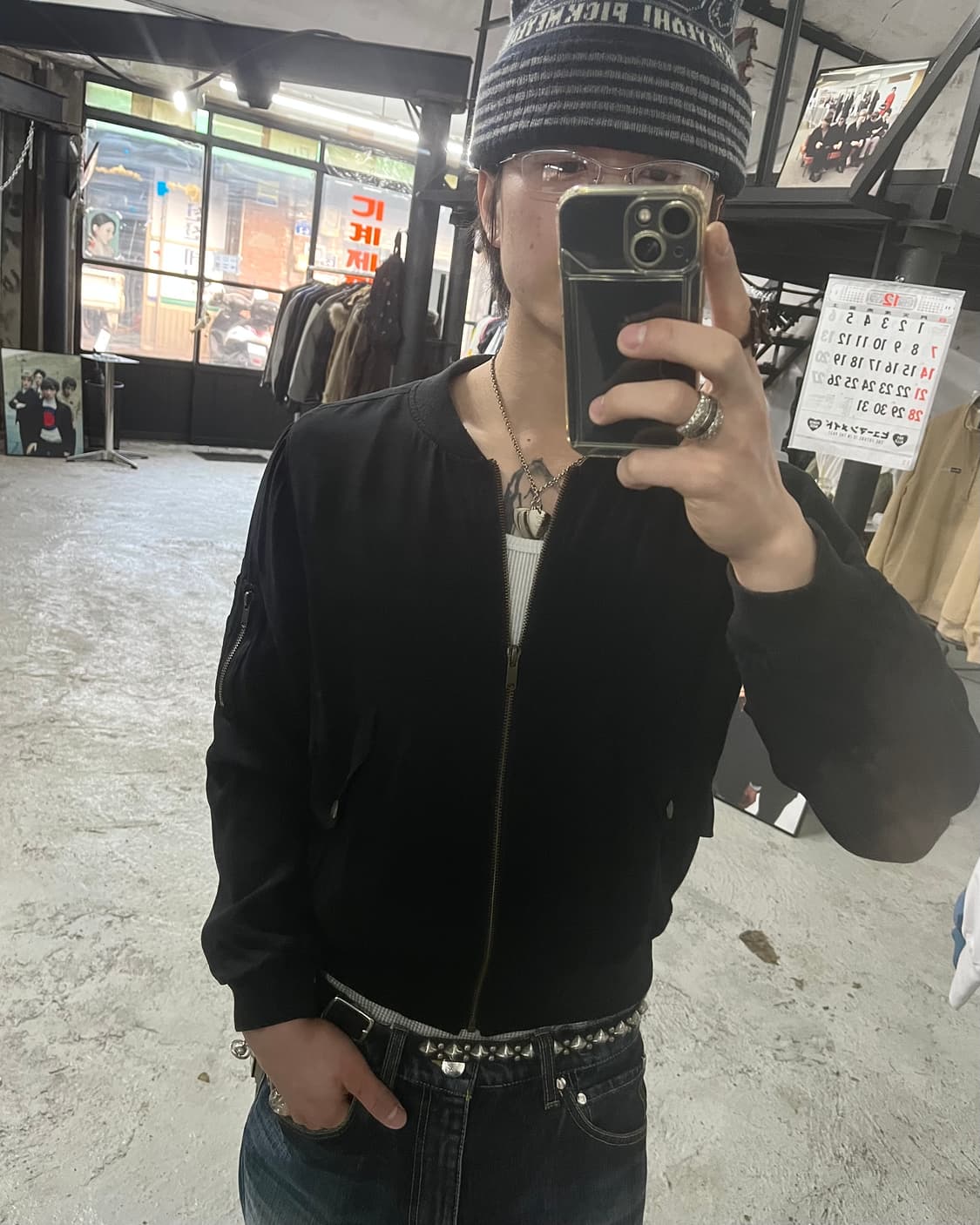 90s Hysteric Glamour ma-1 jacket 상품이미지3