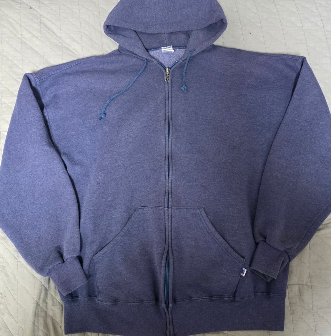 [XXL] 90s 러셀 애슬레틱 후드집업 퍼플블루 상품이미지1
