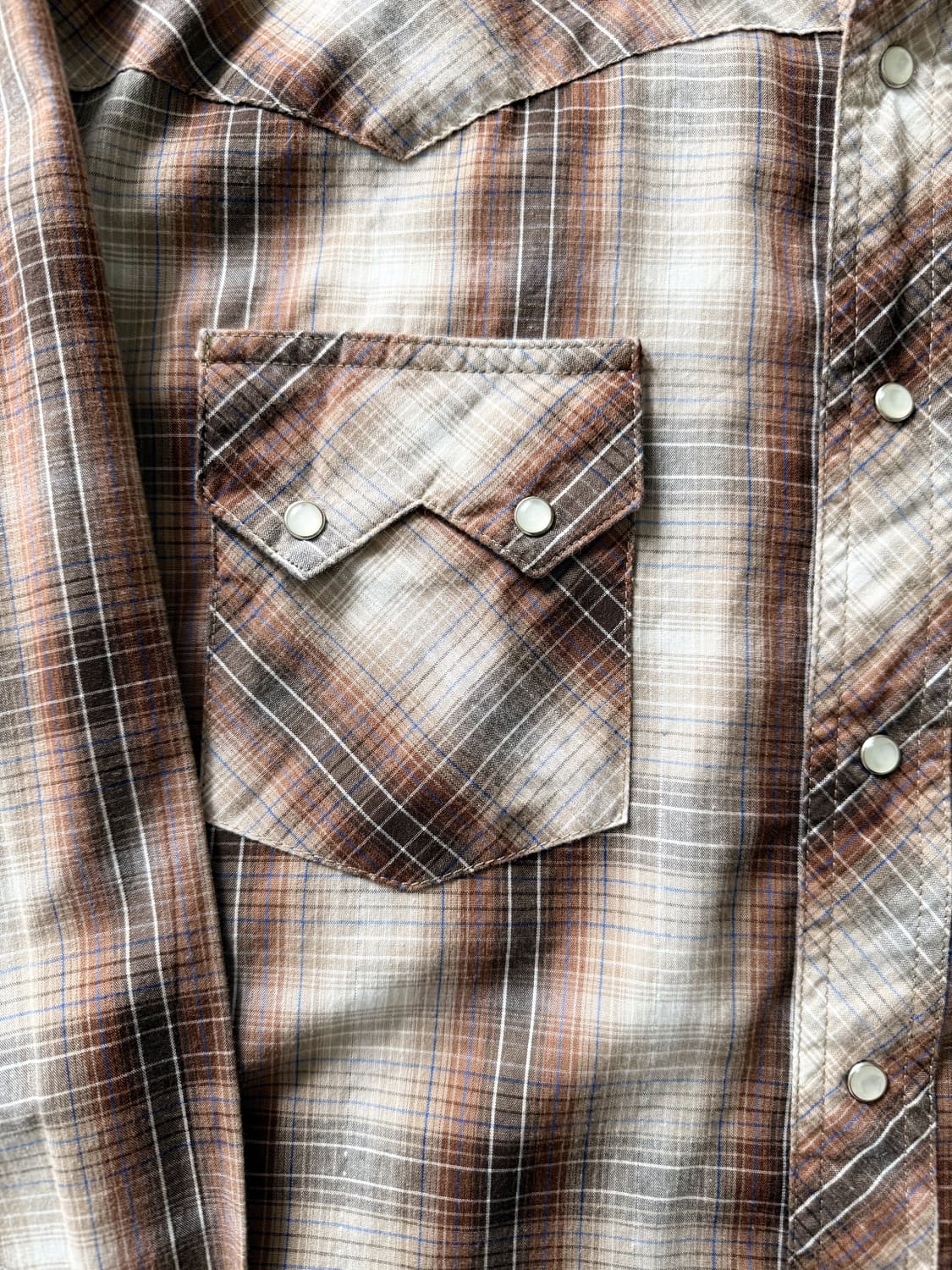 Vintage Wrangler Western Check Shirt 상품이미지4