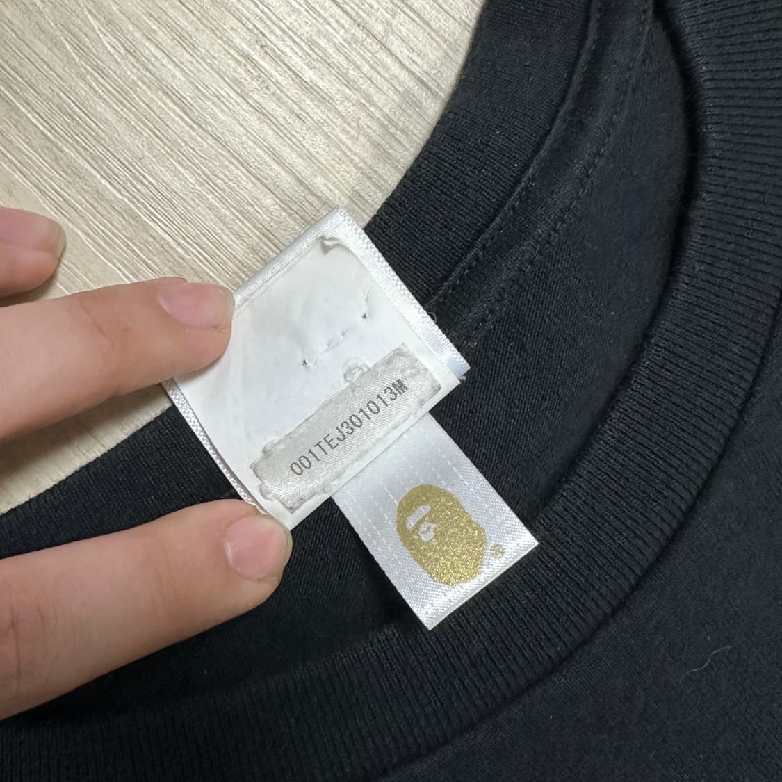 베이프(BAPE) 카모 컬리지 티셔츠 퍼플 상품이미지7