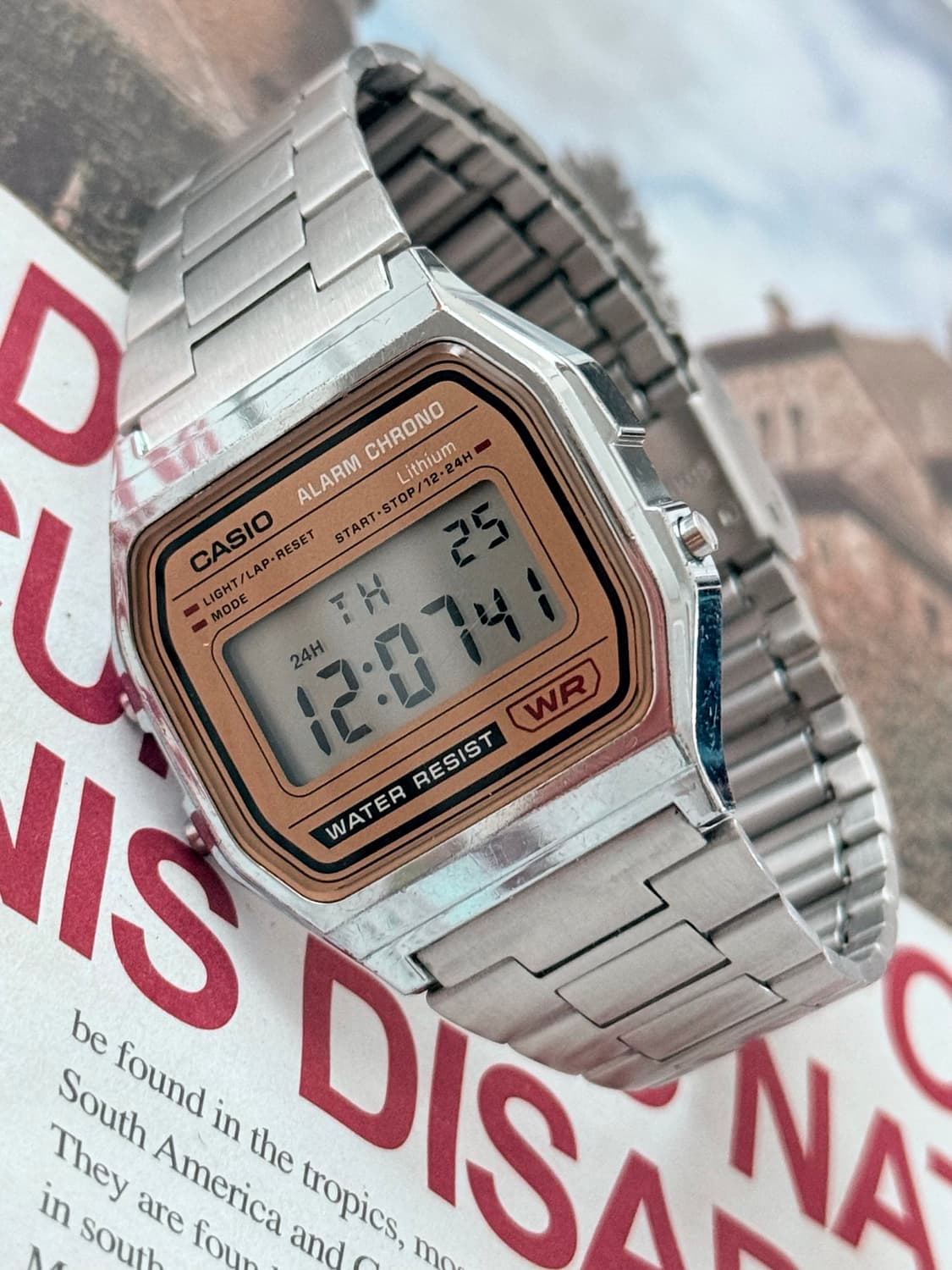 Casio 카시오 디지털 알람 크로노 그래프 메탈 1989 상품이미지5