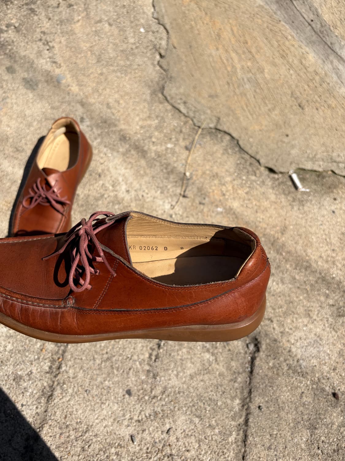 260) Salvatore Ferragamo 브라운 레더 더비 슈즈 상품이미지5