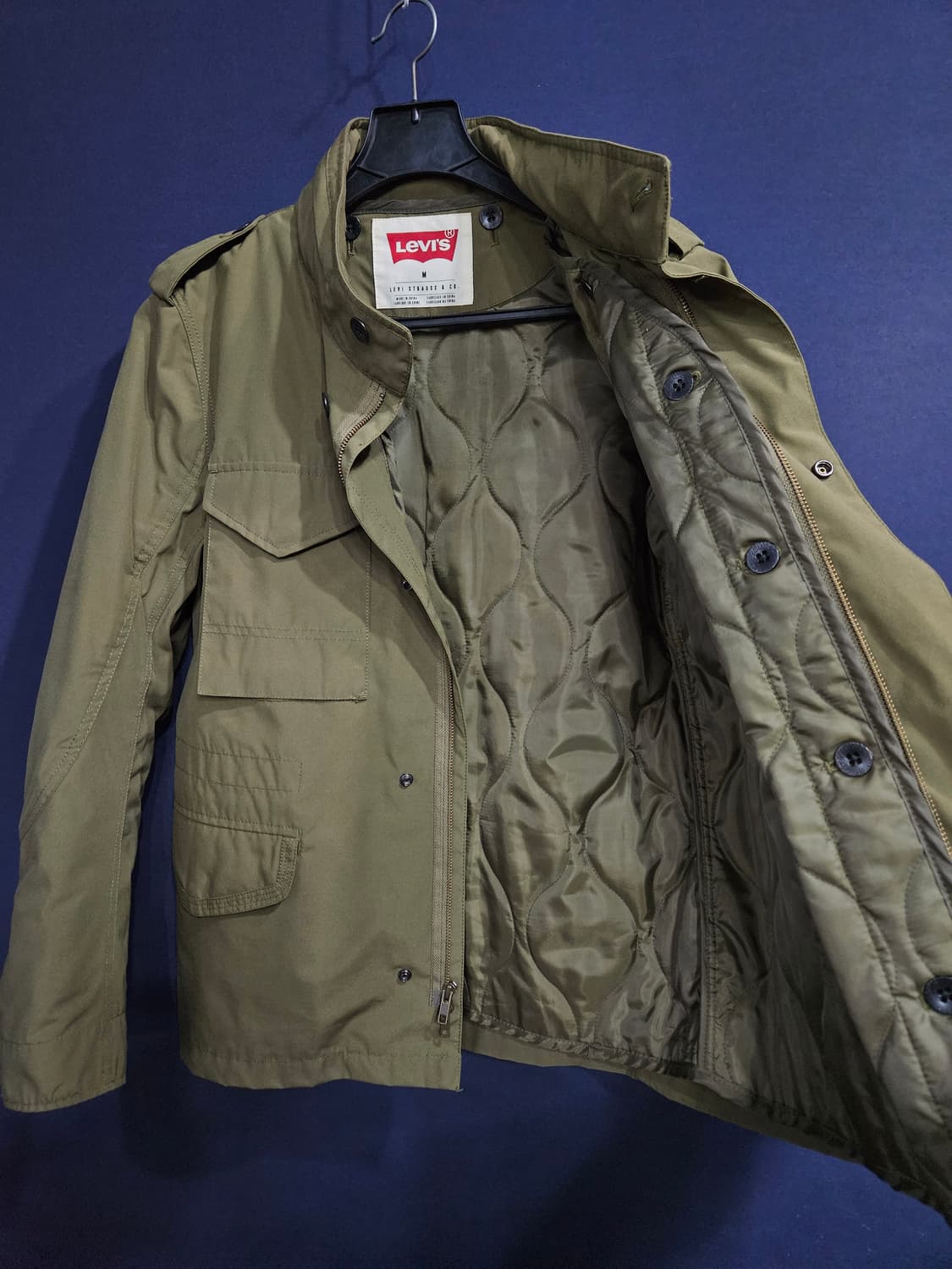 리바이스 카키 남성 슬림핏 95 패딩자켓  상품이미지8