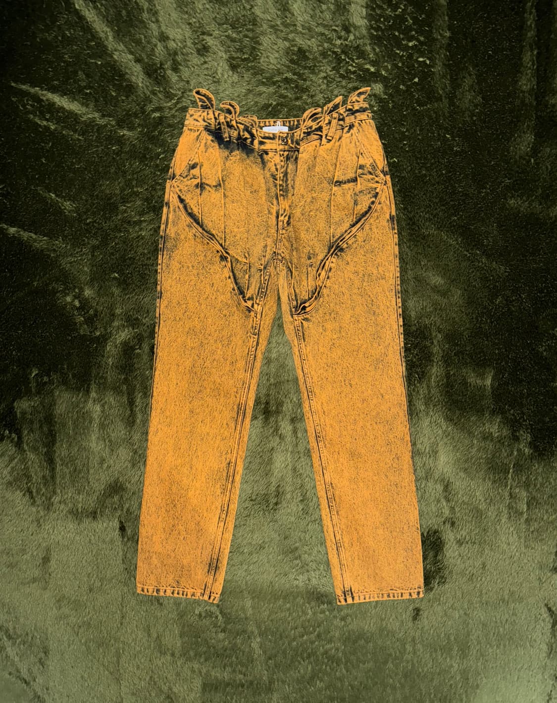 [L] juntae kim 준태킴 게더 코르셋 워시드 데님 팬츠 상품이미지1