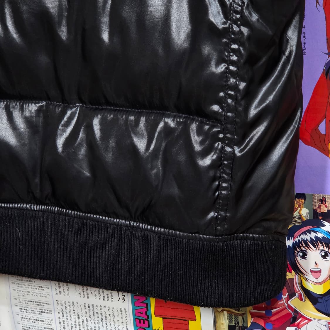 코데즈컴바인 절개 라인 유광 후드 패딩 베스트 상품이미지7