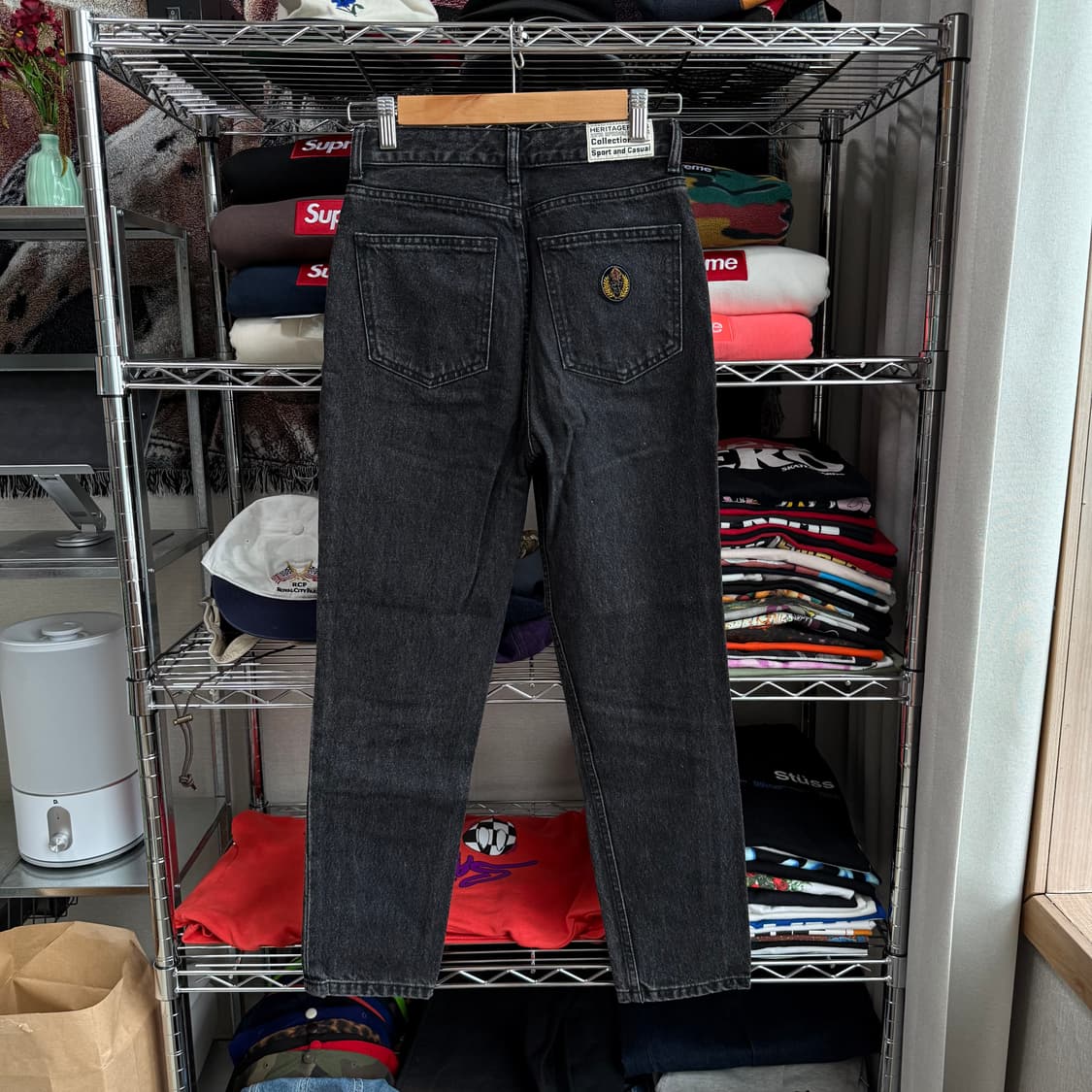 헤리티지플로스 흑청 데님 팬츠 상품이미지3