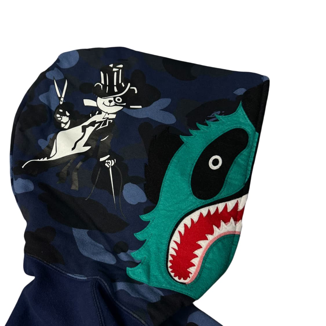 (S) 베이프 컬러 카모 판다 풀집업 후디 네이비 상품이미지6