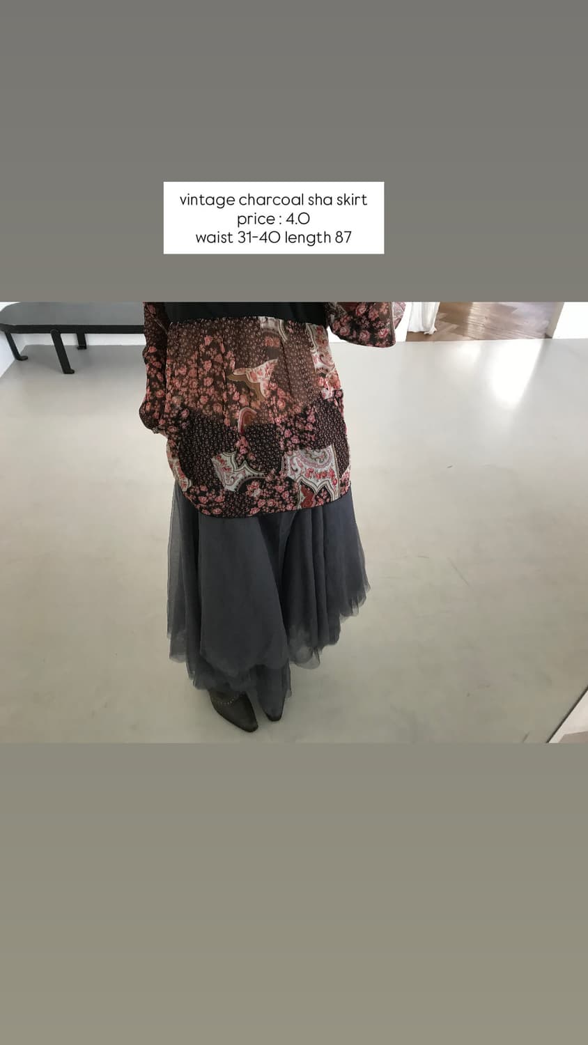 vintage sha skirt 상품이미지6
