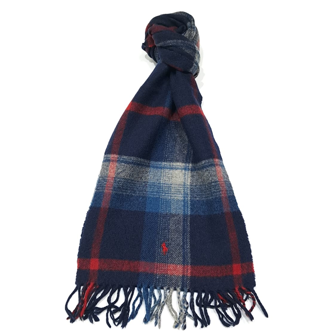 MX509 폴로 90s 스코틀랜드판 램스울 타탄체크 머플러 목도리 상품이미지1