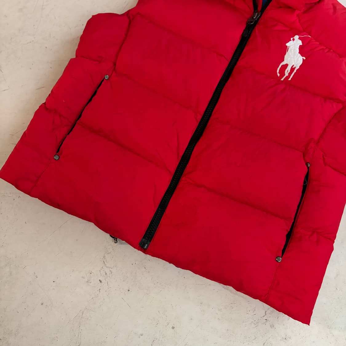 폴로 랄프로렌 빈티지 빅포니 조끼패딩 XL 상품이미지3