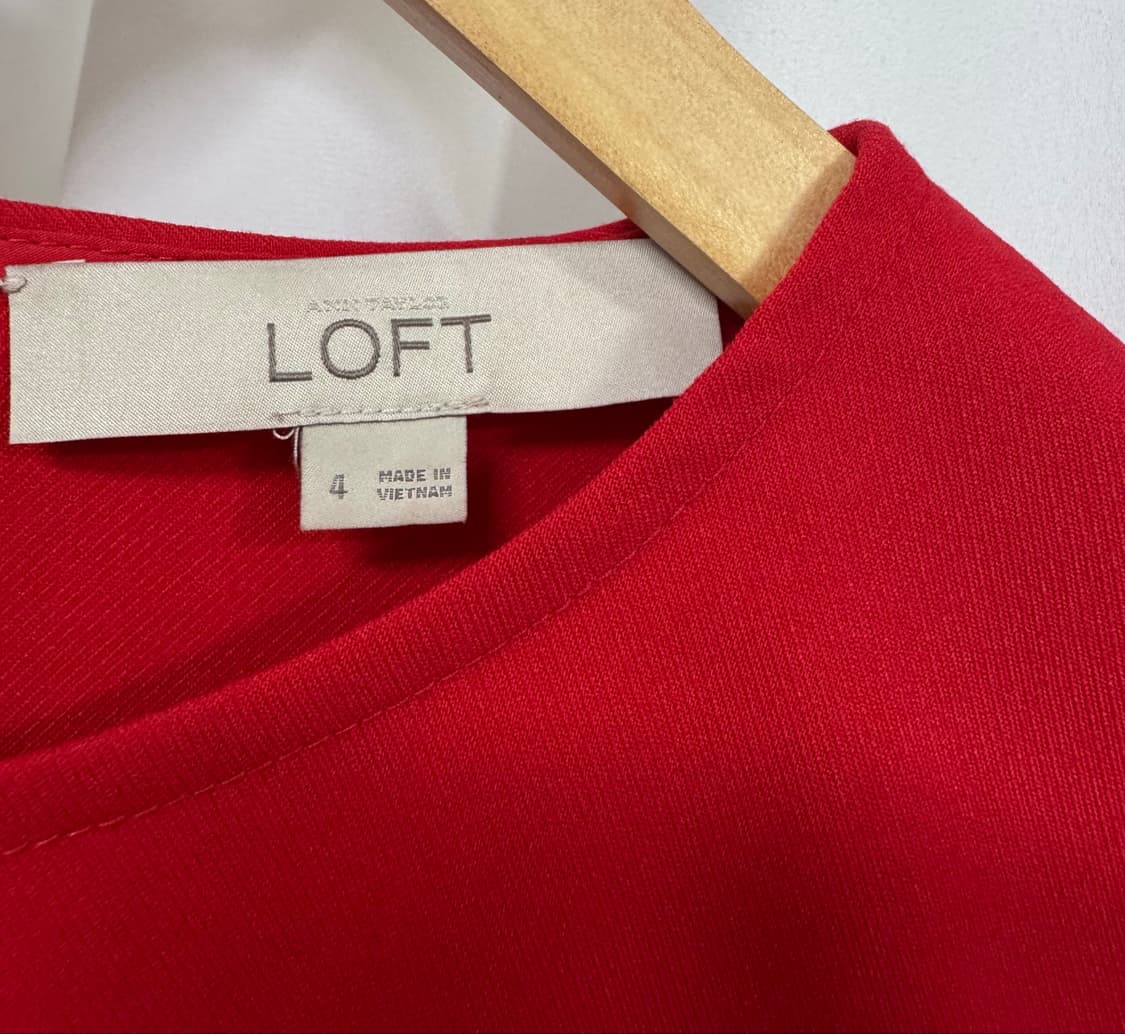 LOFT 로프트 레드 프릴 원피스 상품이미지9