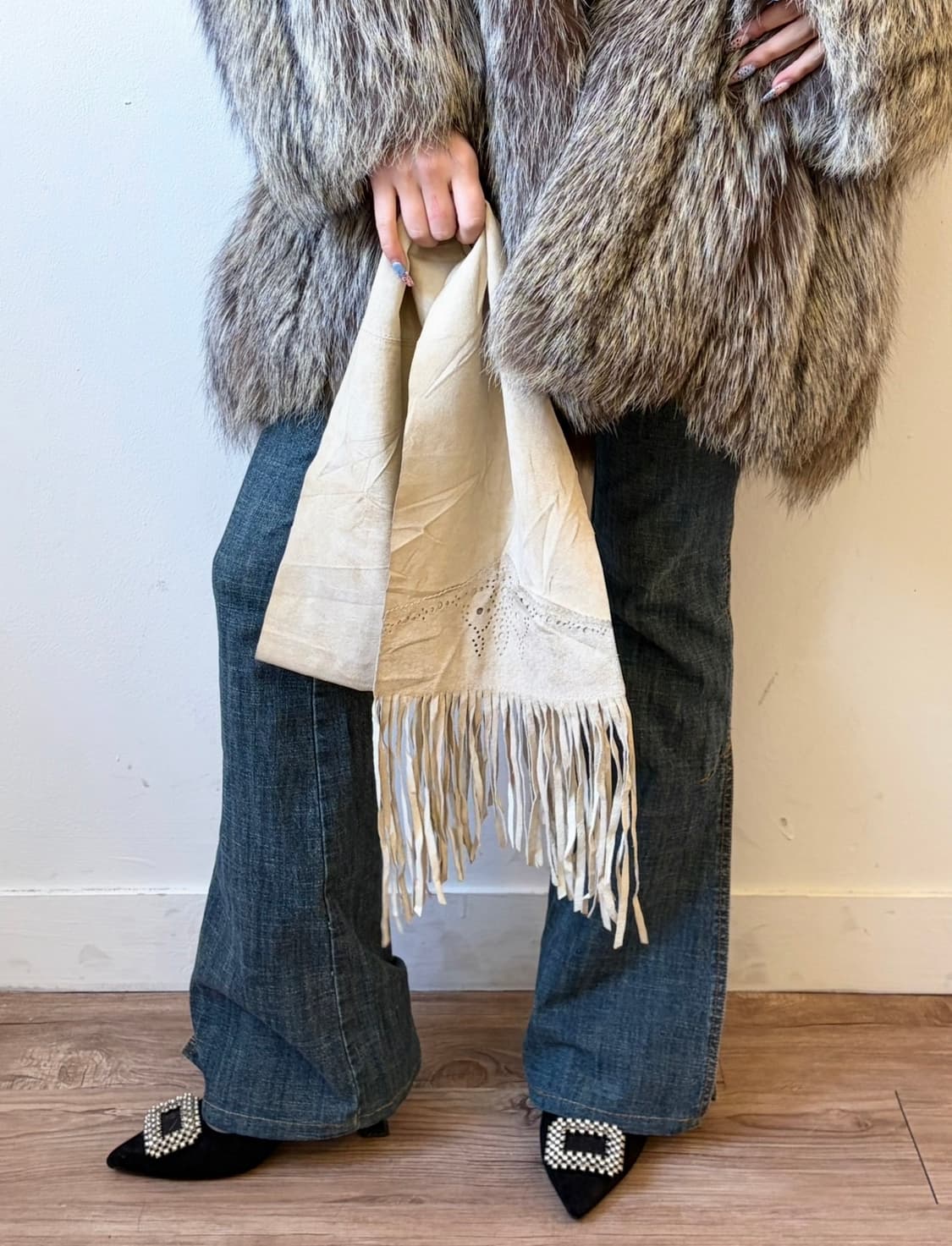 Sugar DiamonD 피그 스킨 웨스턴 머플러 상품이미지7