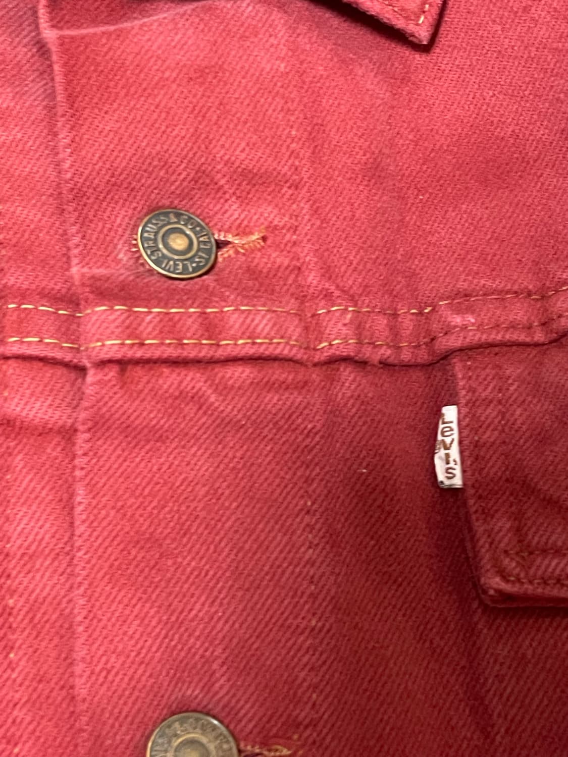 Levi's Type 3 jacket orange denim xl 상품이미지3