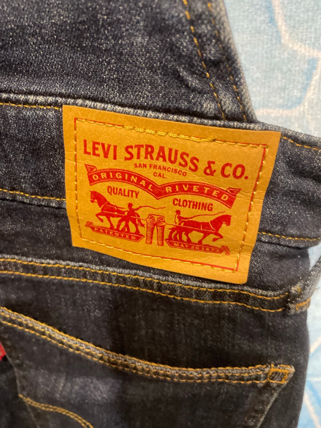 청 데님 리바이스 멜빵 바지 30사이즈 상품이미지6