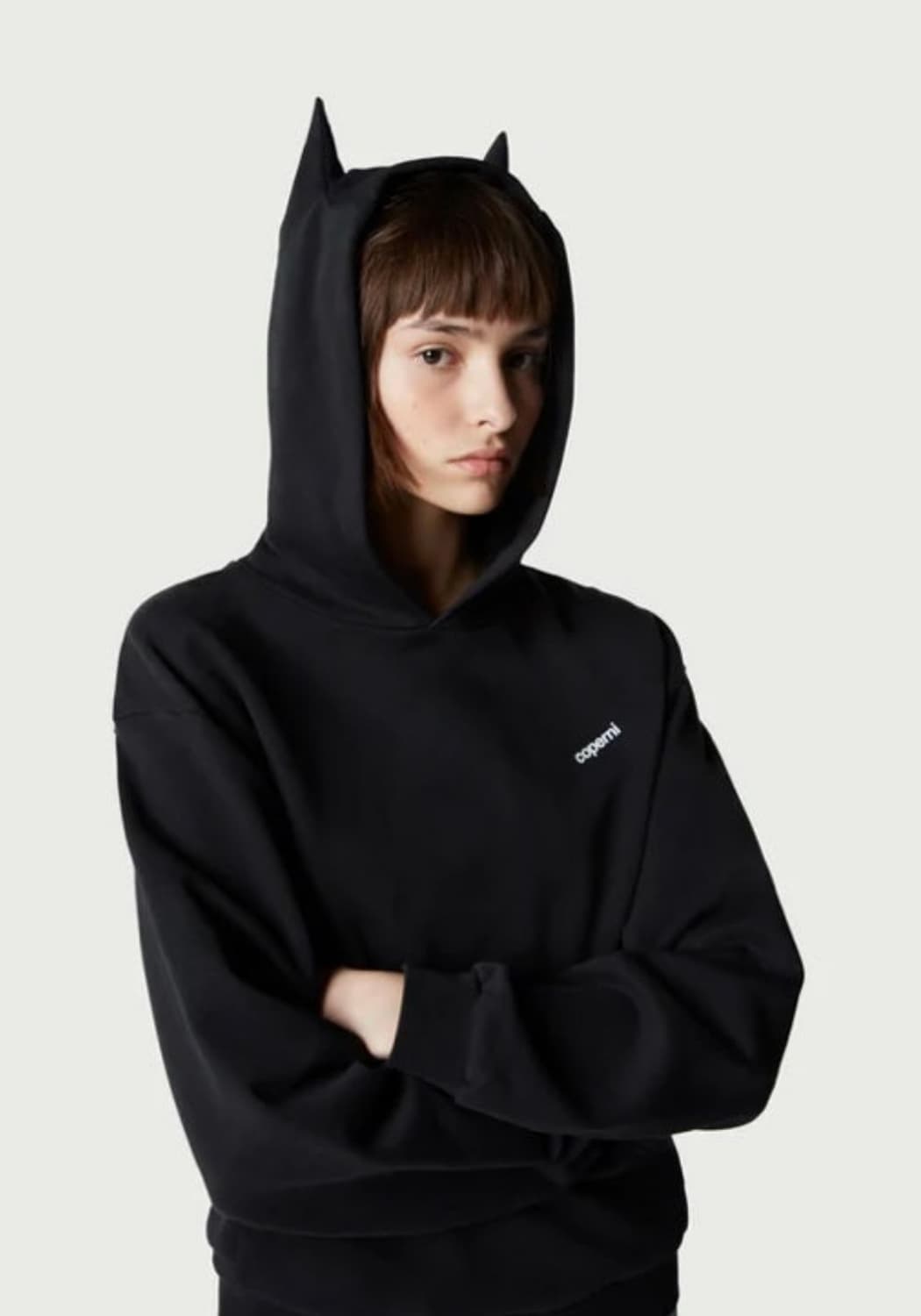 (S) 코페르니 뿔 혼 후드 블랙 제니착용 상품이미지2