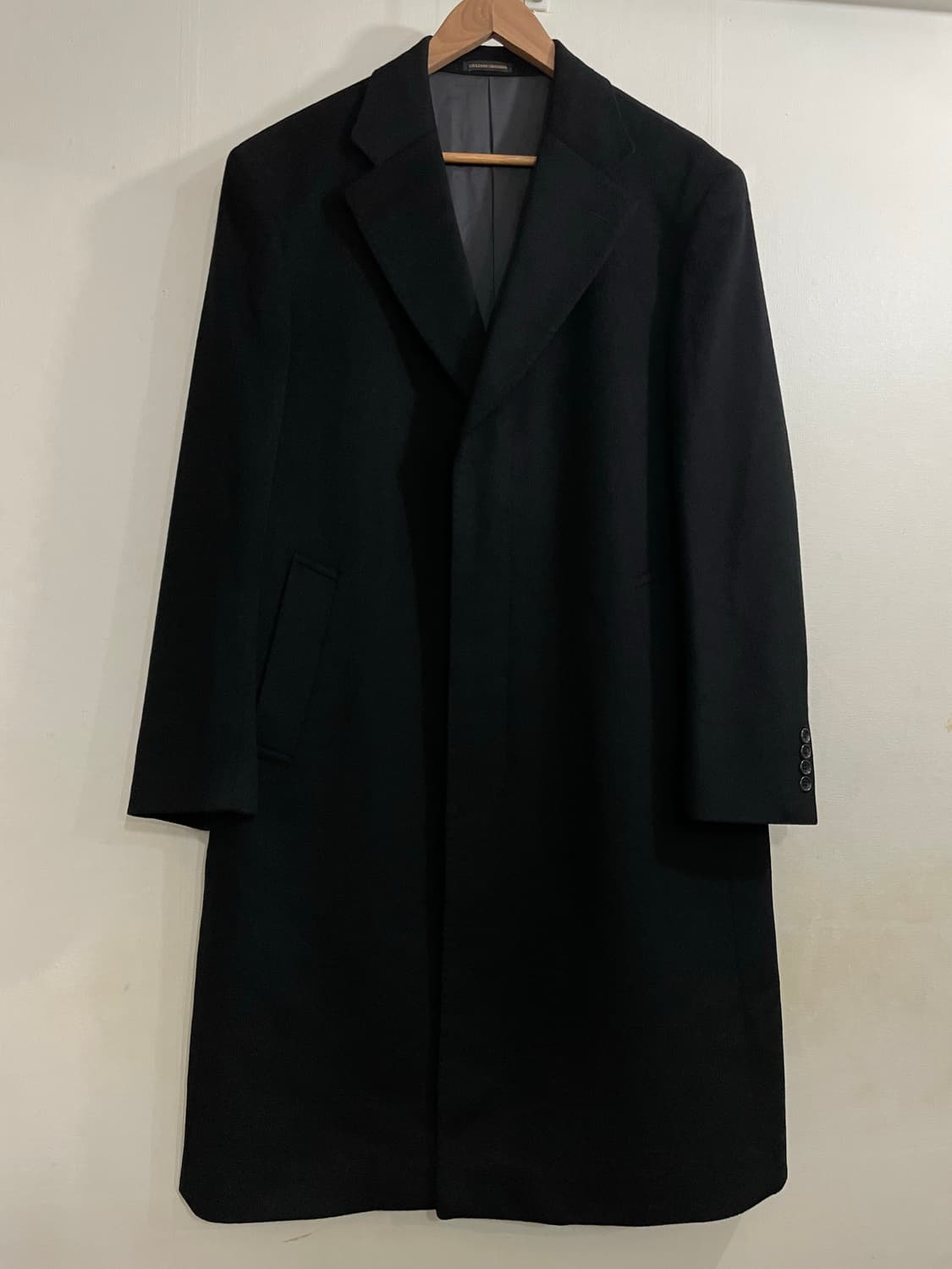 줄리아노 그로쏘니 울 캐시미어 앙고라 코트 블랙 상품이미지2