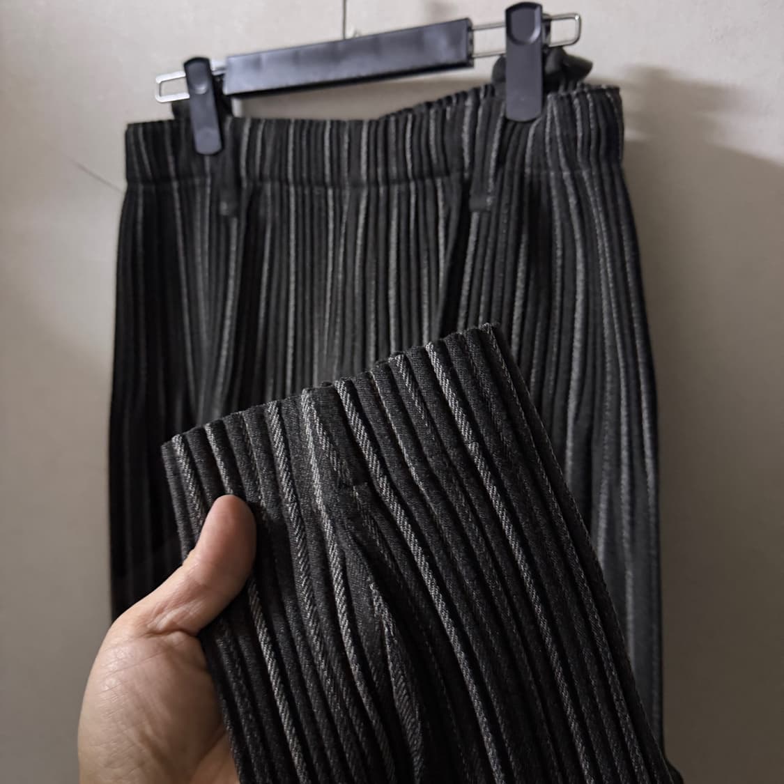 이세이미야케  옴므플리세 트위드 플리츠 팬츠 (32-33정도) 상품이미지6