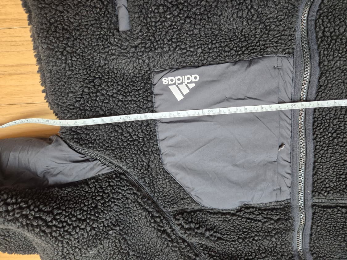 아디다스 양면 롱 코트 XL사이즈 판매합니다. 겉감은 블랙 색상이고, 안 상품이미지7