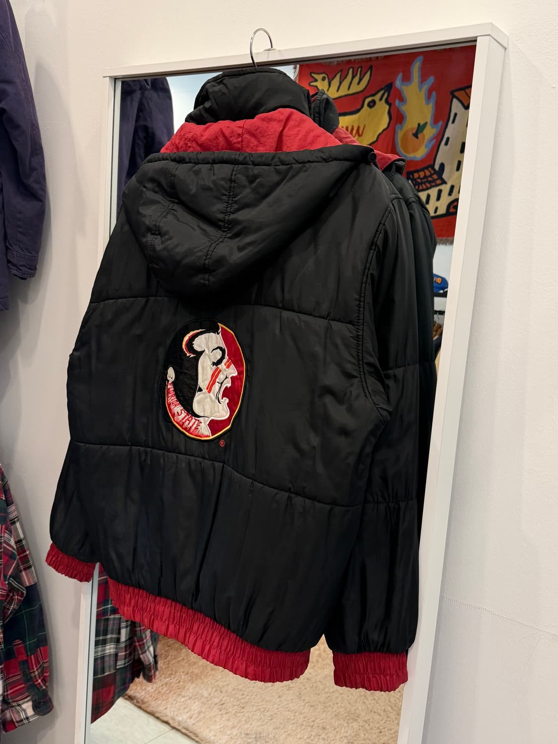 90s Pro Player NFL 플로리다 세미놀즈 리버서블 패딩 아노락 상품이미지8