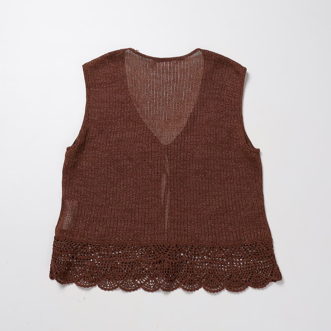 JPN Vintage 펀칭 니트 베스트 상품이미지3