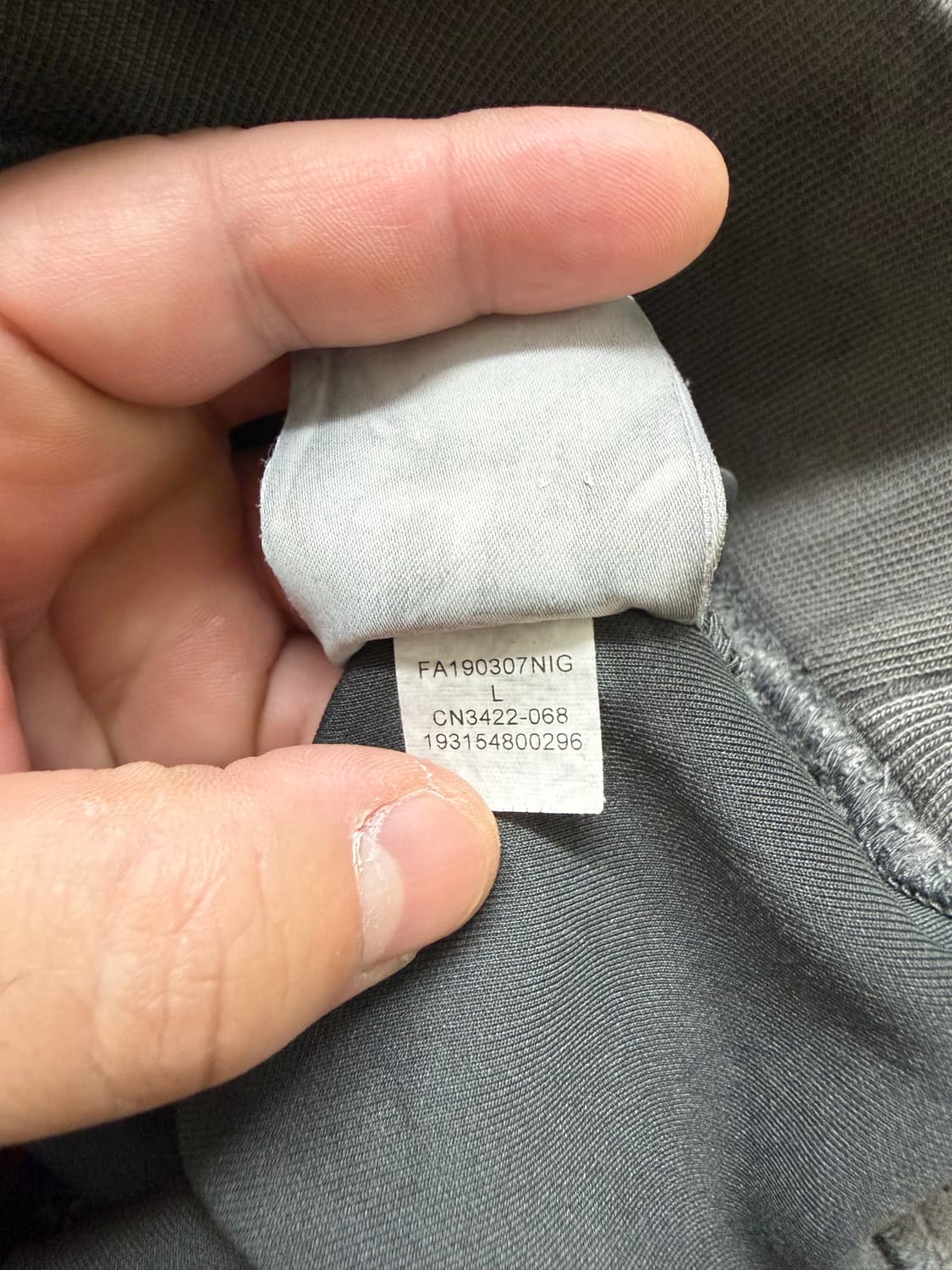 (L)조던 스캇 워싱 그레이 후드 상품이미지6