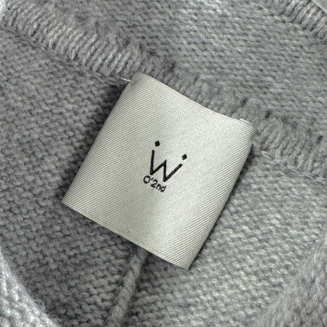 오즈세컨 후드 롱 니트 스웨터 상품이미지3