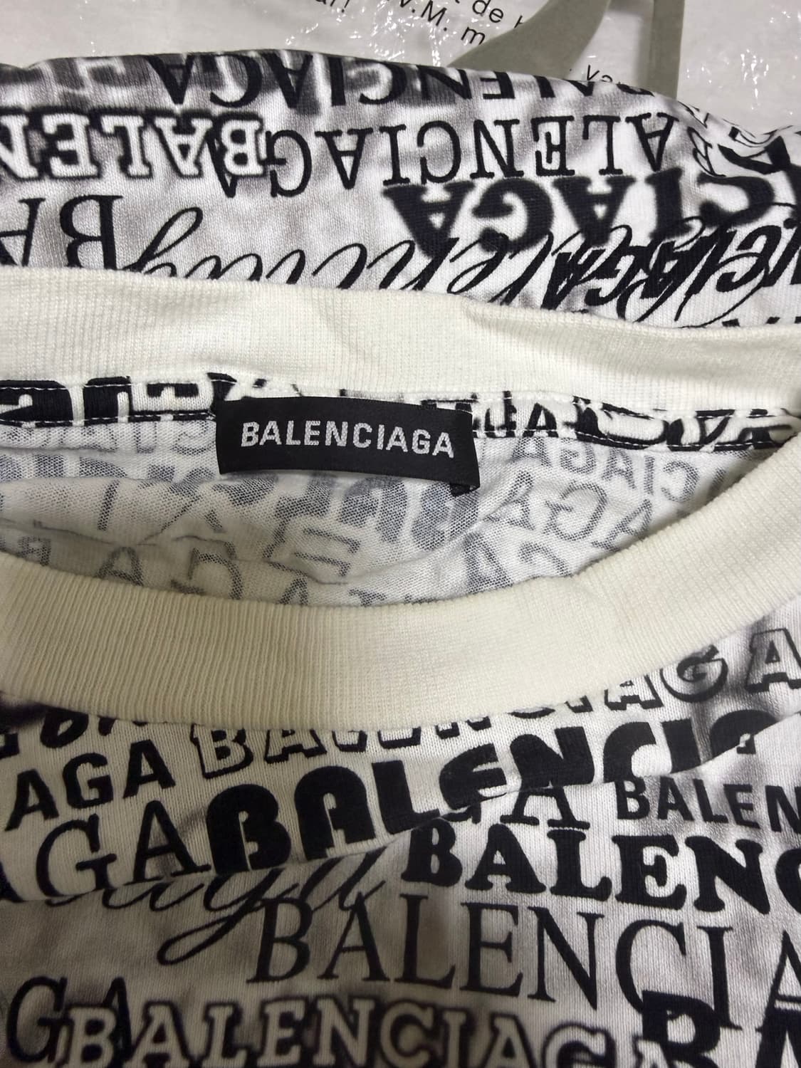 발렌시아가 그래픽 오버핏 티셔츠(XL) 상품이미지2