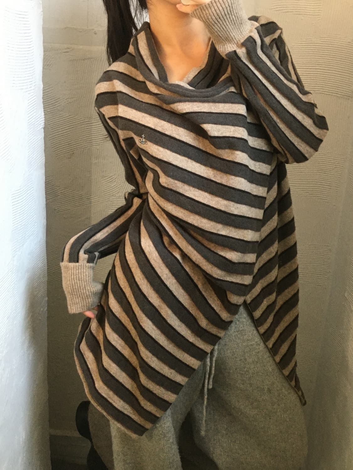 Vivienne Westwood  맨 드레이프 스트라이프 ORB 가디건 상품이미지2