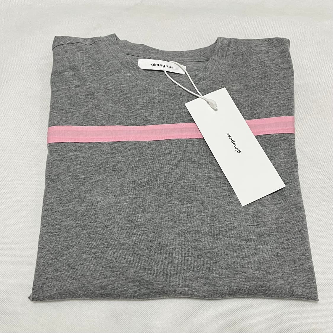 [XS,S]기마구아스 Thomas 라인 티셔츠/그레이 상품이미지4