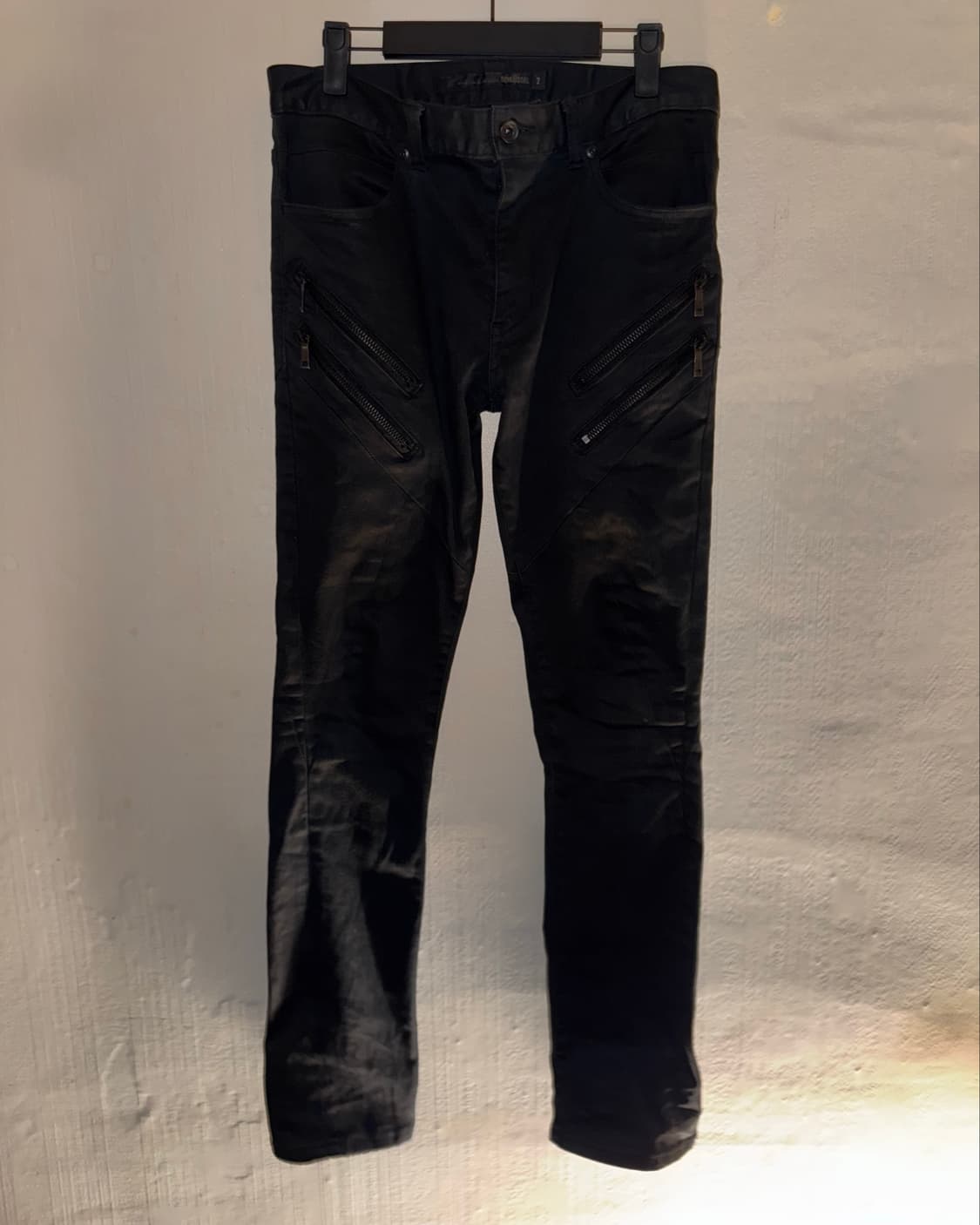 “Schlussel” 00s Black biker jeans   상품이미지2