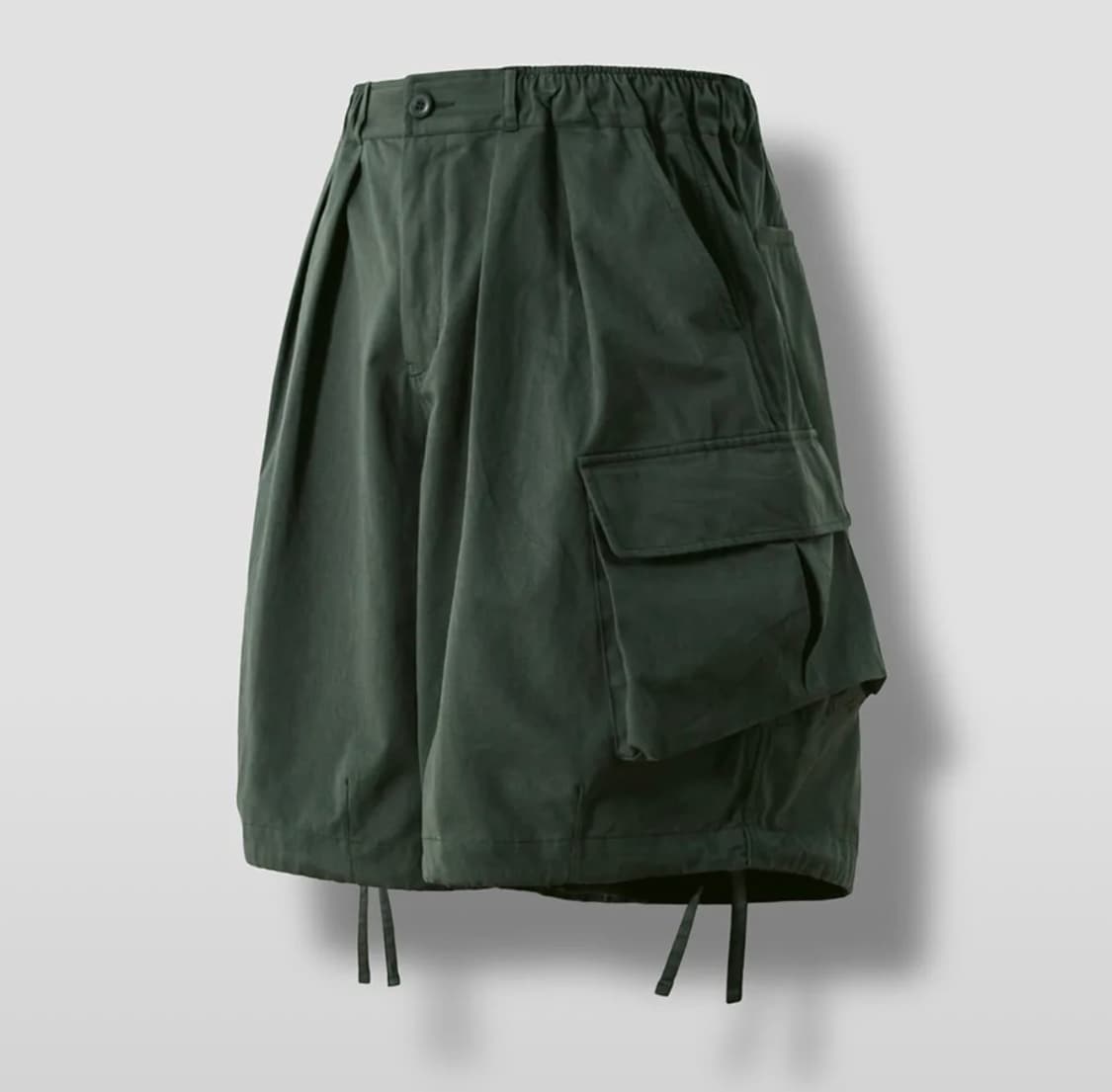 앵글런 카고 하프 팬츠 그린 상품이미지1
