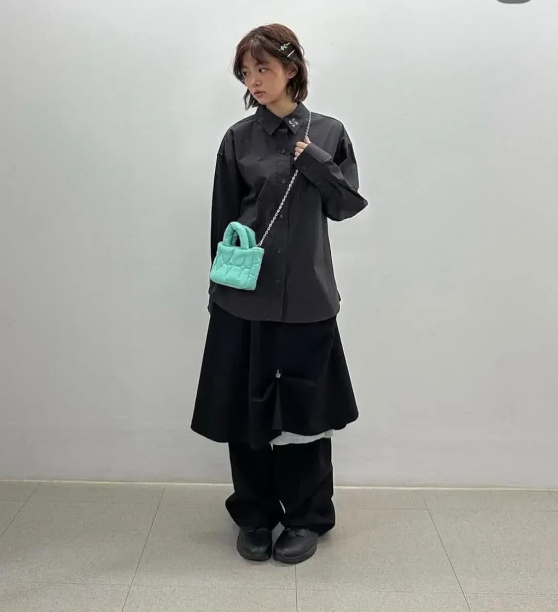 헤레틱 2-way DADDY SHIRT / charcol 상품이미지1