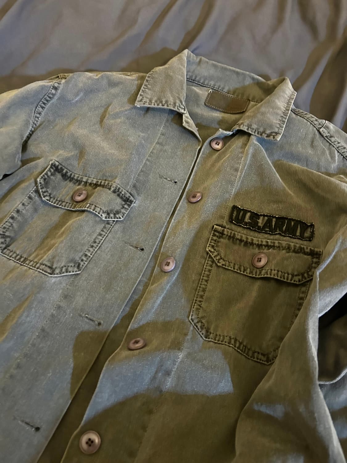 Vintage Us Army Washed Shirts 상품이미지4