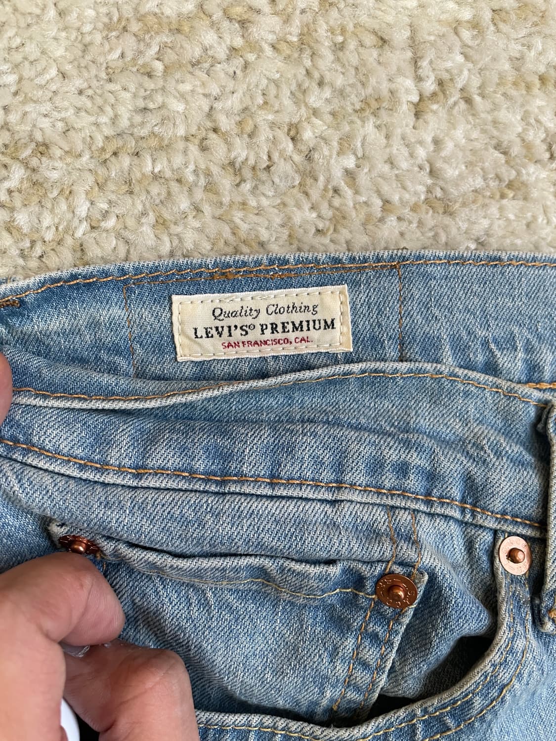 [32] levis 505 리바이스 505 연청 프리미엄 청바지 데님 진 상품이미지4