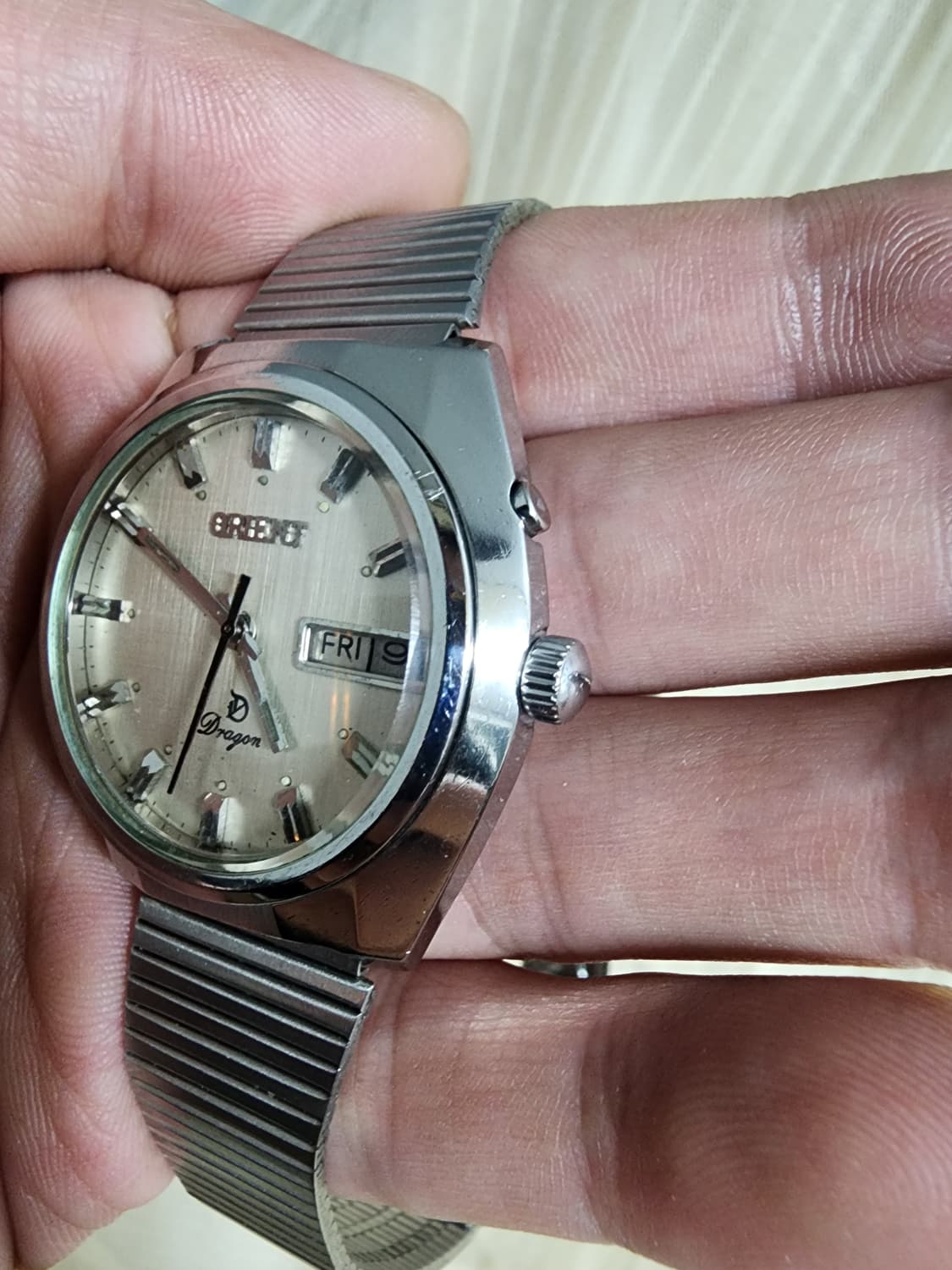 빈티지 오리엔트 드래곤 기계식 수동 시계 상품이미지7