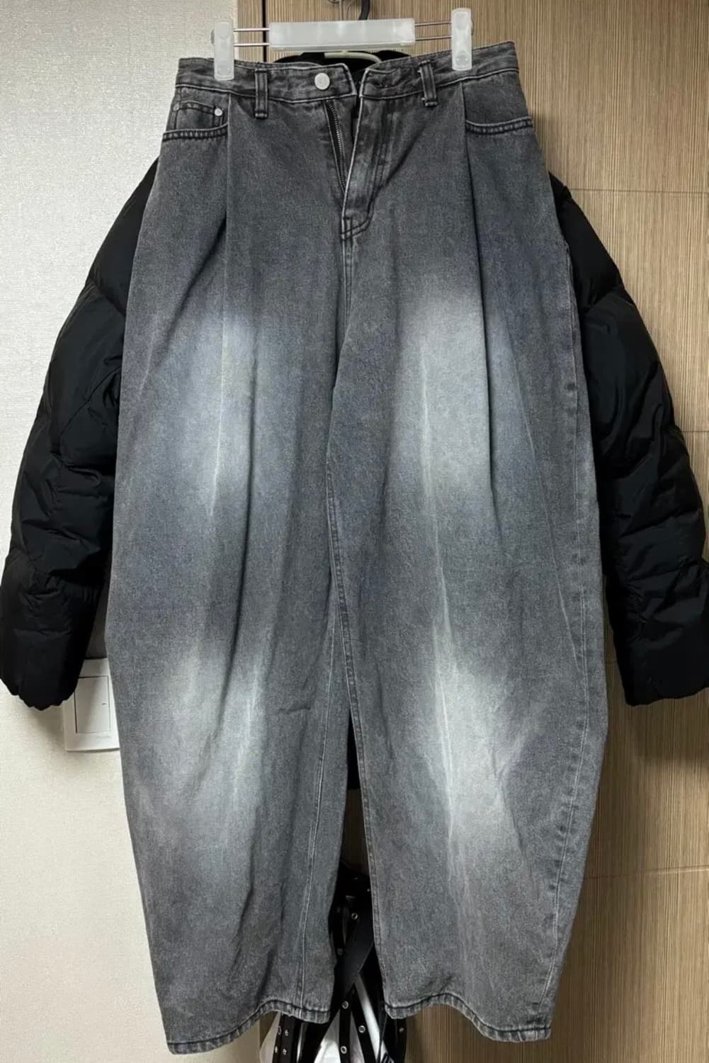 트리밍버드 원 버튼 데님 셋업 구버전 상품이미지3