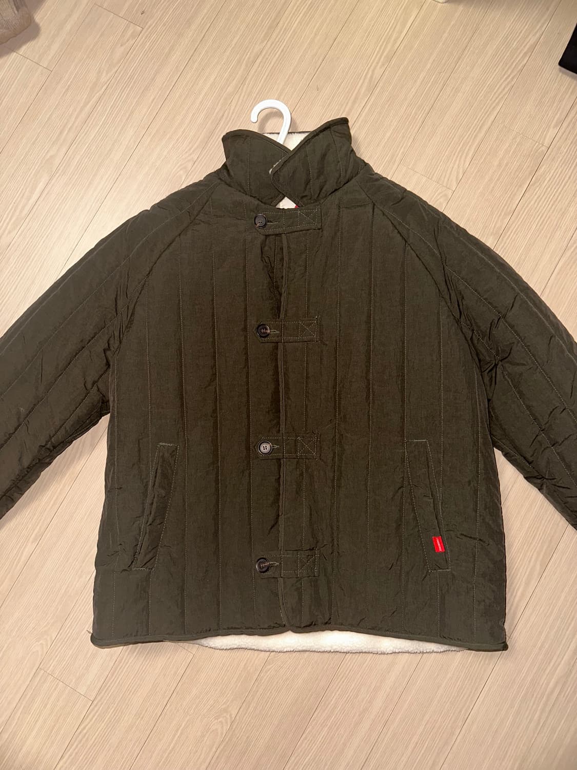 COMONINOZ 야상 카키 플리스 자켓 상품이미지1