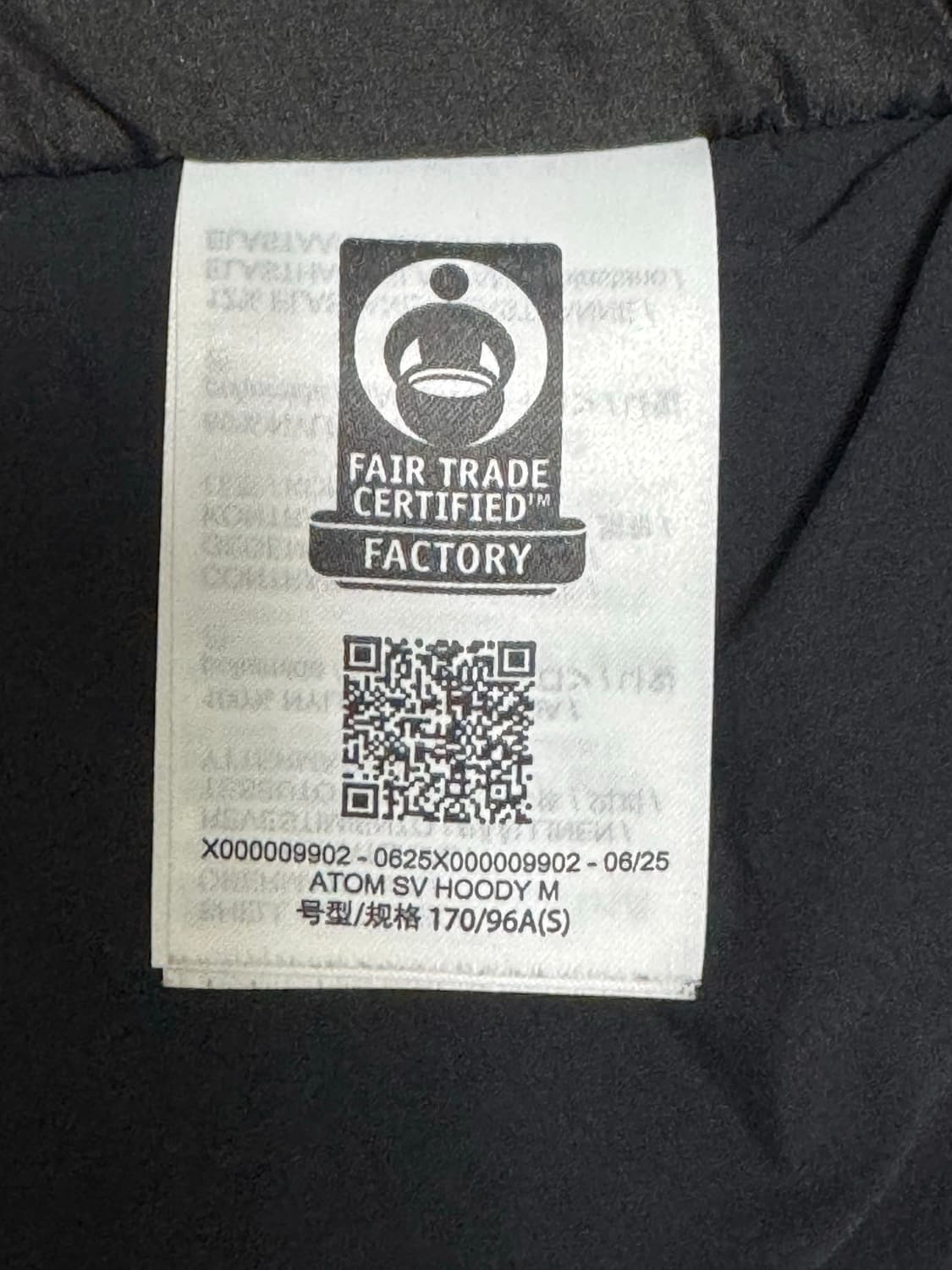 아크테릭스 아톰 후디 sv s사이즈 상품이미지3