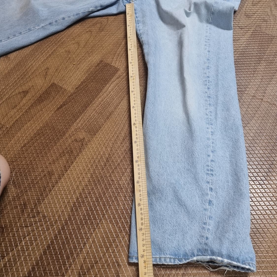 선플라워 트위스트 연청 데님 32x 32 상품이미지3