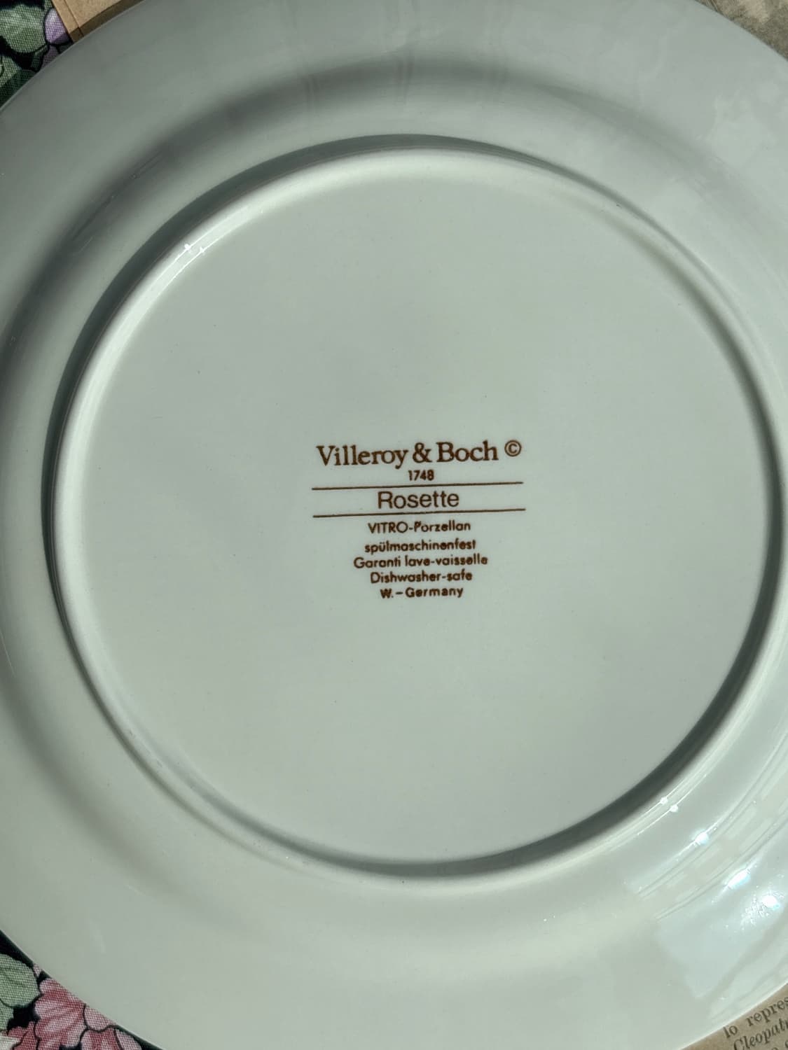 빈티지 빌레로이앤보흐 로제트 샐럿 플레이트 상품이미지4