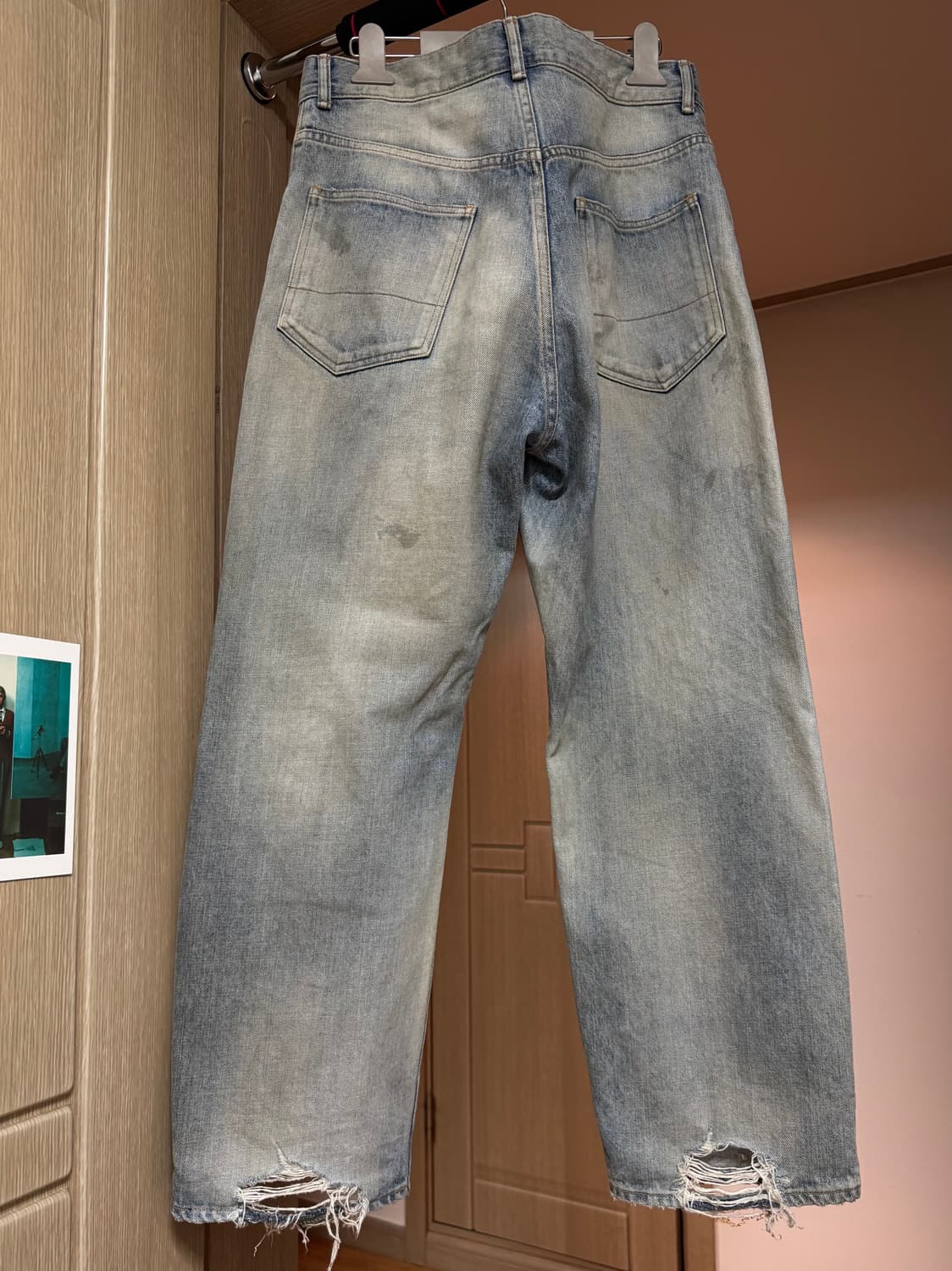 AGING CRASH SELVEDGE DENIM STRAIGHT 5P 상품이미지3