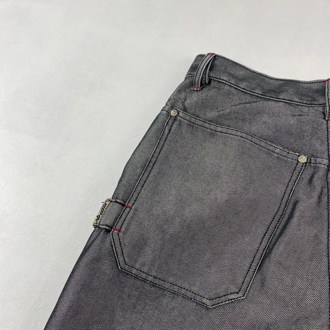 SOHK 올드스쿨 빈티지 자수 카펜터 실버 데님 진 (32) 상품이미지6