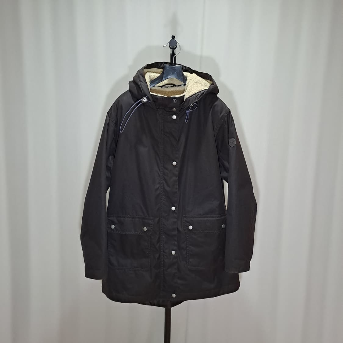 (여성 택포) 바버 양털 왁스 후드 자켓 EU42 B594 상품이미지1