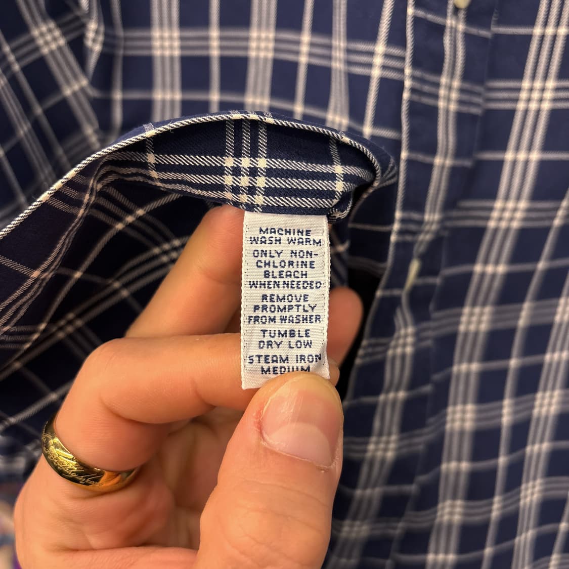 90s 폴로 랄프로렌 윗필드 오버핏 체크포켓 빅셔츠 투-플라이 N754 상품이미지7