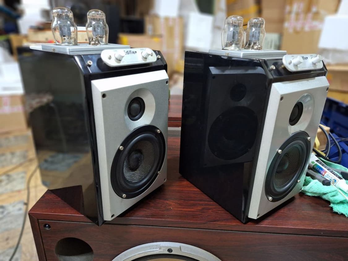 진공관 빈티지 중형 스피커 1조 edifier m-30 감성 인테리어 상품이미지3