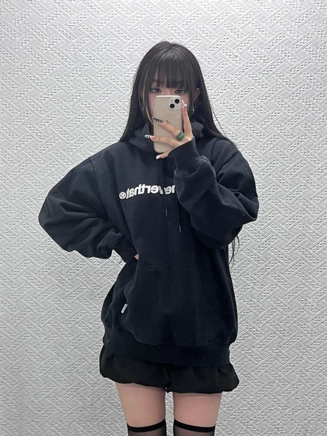 디스이즈네버댓 모던 캐주얼 빈티지 빅로고 후드티 XL C10386 상품이미지1